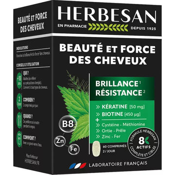 Herbesan Hair Beauty & Strength 60 tablets Herbesan Au supplements
