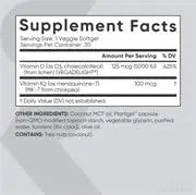 Sports Research Vitamin D3 + K2 with 5000iu of Plant-Based D3 & 100mcg of Vitamin Sports Research Au supplements