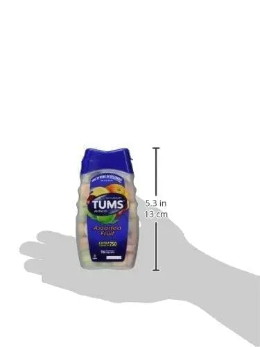 TUMS Antacid Chewable Tablets, Extra Strength for Heartburn Relief, Assorted Fruit TUMS Au supplements