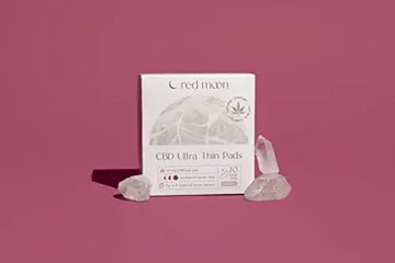 Red Moon Ultra Thin Hemp Pads (Pack of 10) Sanitary Pads for Women, Menstrual Pads- White Red Moon Au supplements