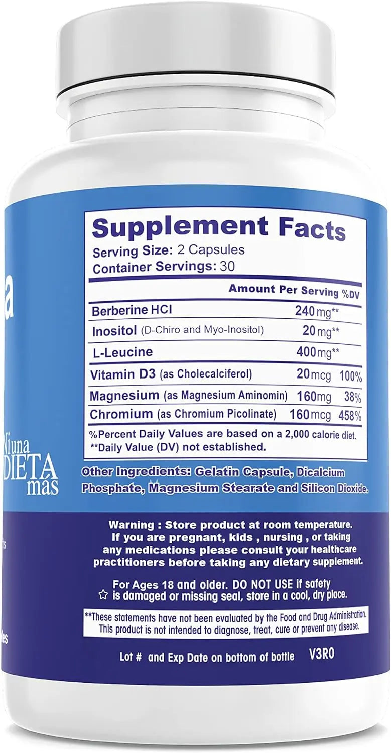 METFORMINA NATURAL - Fat & Glucose Metabolism Support - Dr Salomon Ni una dieta más Au supplements