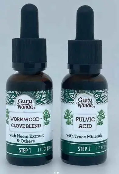 GuruNanda Paracleanse with Wormwood, Clove & Fulvic Acid with Neem Extract - 2 Step GuruNanda Au supplements