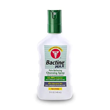 Bactine MAX First Aid Spray - Pain Relief Cleansing Spray with 4% Lidocain Bactine Au supplements