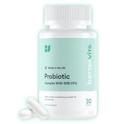 Bettervits Probiotic Complex | 30B CFU | Gut Health | Digestion | Bloating | IBS Bettervits Au supplements