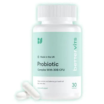 Bettervits Probiotic Complex | 30B CFU | Gut Health | Digestion | Bloating | IBS Bettervits Au supplements