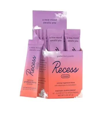 Recess Mood Powder, Calming Magnesium L-Threonate Blend with Passion Flower Drink Recess Inc. Au supplements