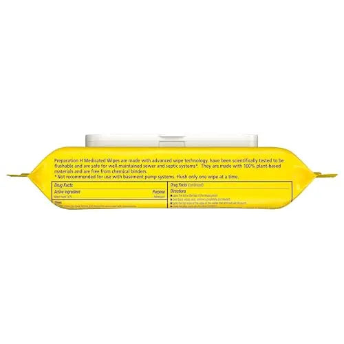 Preparation H Hemorrhoid Flushable Wipes with Witch Hazel for Skin Irritation Relief - 48 Count Preparation H Au supplements