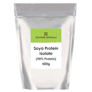 SOYA Protein Isolate (90% Protein) 500g by Manor Springs, Unflavoured, Vegan Protein Shake MANOR SPRINGS Au supplements