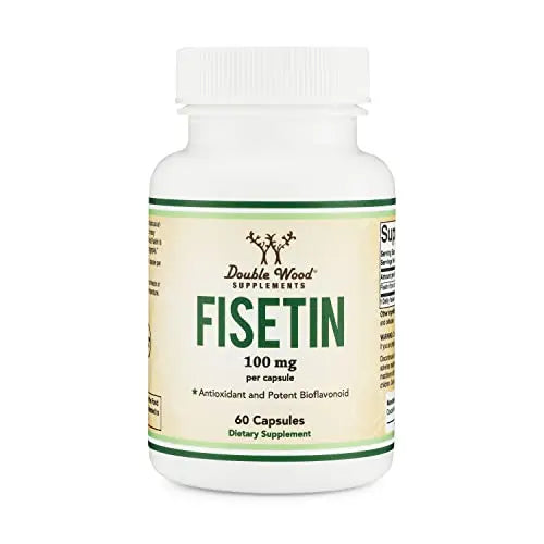 Fisetin Supplement - 100mg of Bioactive Flavnonols, 60 Count (Natural Bioflavonoid Double Wood Supplements Au supplements