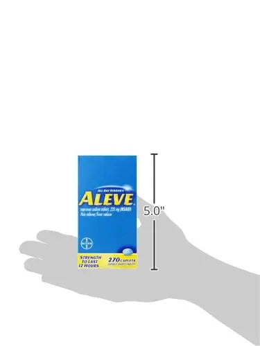 Aleve Caplets, Naproxen Sodium 220 mg (NSAID), Pain Reliever/Fever Reducer, #1 Orthopedic Surgeon Recommended, 270 Count Aleve Au supplements