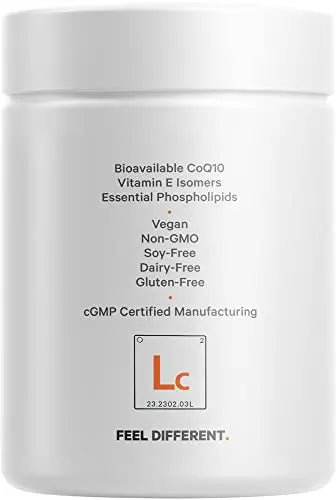 Codeage Liposomal CoQ10 Supplement - Vitamin E Isomers Tocopherols - 125mg Coenzy Codeage Au supplements