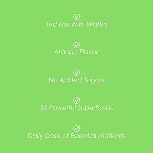 SkinnyFit Mango Splash Skinny Greens, Green Juice Superfood Powder, Natural Energy SkinnyFit Au supplements