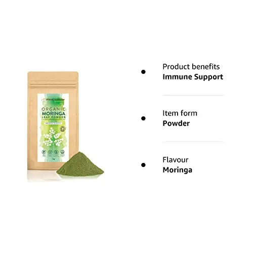 1KG Moringa Superleaf Powder Oleifera 100% Organic Raw Premium Quality Non-GMO Spring Blossom Au supplements