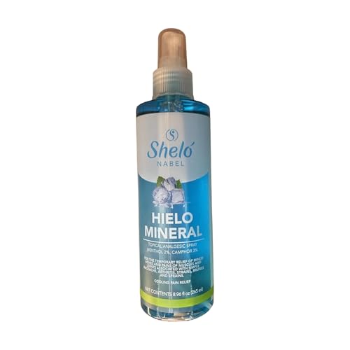 Hielo Mineral Spray Topical Analgesic Menthol Camphor Muscle Relieve Shelo Nabel Sheló NABEL Au supplements