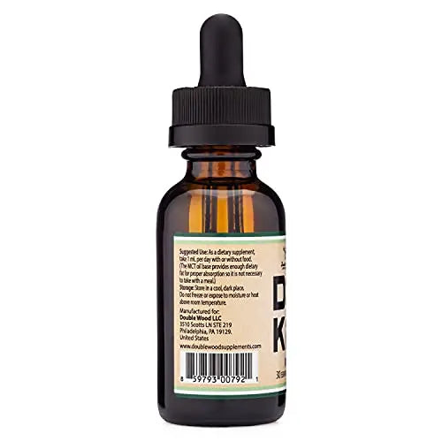 Vitamin D3 K2 5,000 IU Liquid Drops (5,000 IU of D3 and 200mcg of 99.9% All-Trans Double Wood Supplements Au supplements