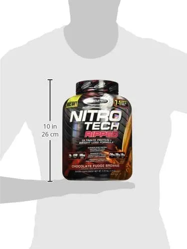 MuscleTech Nitro-Tech Ripped Lean Whey Protein Powder Whey Protein Isolate Weight MuscleTech Au supplements