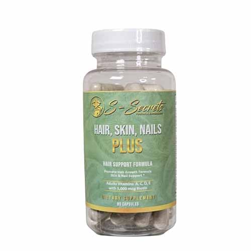 S-Secrets Hair, Skin & Nails Vitamin – Non-GMO Multivitamin for Hair, Skin & Nails | Biotin 5,000 mcg per Serving | 30-Day Supply (60 Capsule) S-Secrets Au supplements