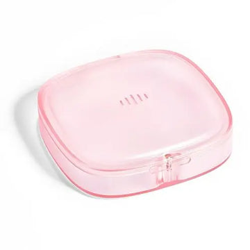 Slim Transparent Aligner Case with Magnetic Closure, Small Compact Retainer Holder Fits Maobuli Au supplements
