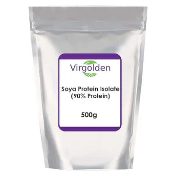 SOYA Protein Isolate 500g (90% Protein) by Virgolden, Unflavoured, Vegan Protein Shake VIRGOLDEN Au supplements