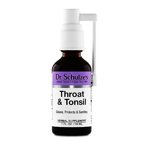 Dr. Schulze's Throat & Tonsil | Cool, Soothe & Protect | Herbal Supplement | Vegan & Koshe Dr. Schulze's Au supplements