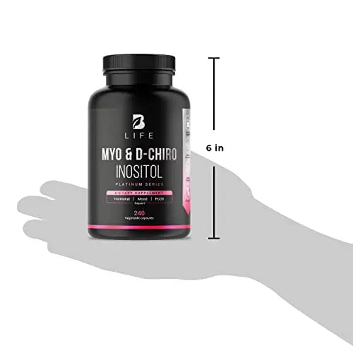 Myo-Inositol & D-Chiro Inositol by B Life - 240 Capsules | Made in USA | 40:1 Ratio B Life Company Au supplements