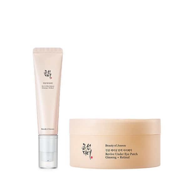Beauty of Joseon Wrinkle Care Duo Set Revive Eye Serum (30ml / 1 fl oz) & Revive Ginseng Eye Patch (60 Sheets / 30 Pairs) Korean Skincare Beauty of Joseon Au supplements