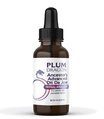 Plum Dragon Ancestors Advanced Dit Da Jow - Herbal Liniment, Sprain - 4 Oz Plum Dragon Au supplements