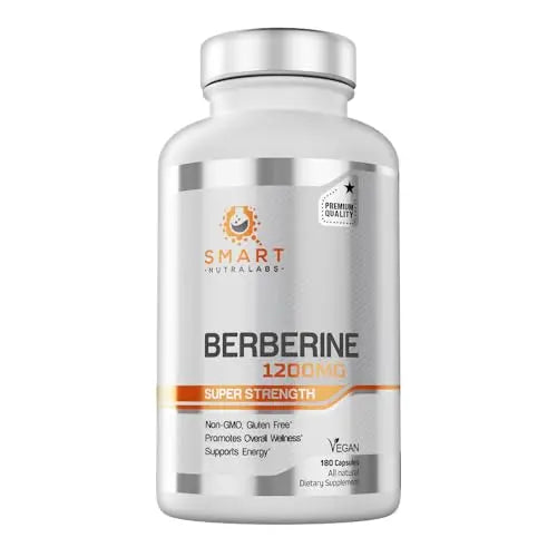 Premium Berberine HCL 1200mg- 180 Vegan Capsules, 100% Pure Berberin Smart Nutra Labs Au supplements
