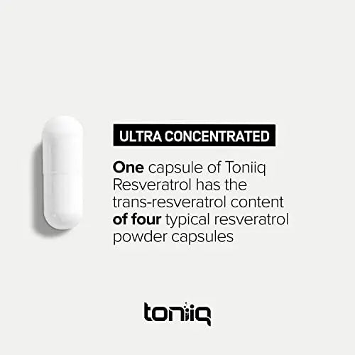Ultra High Potency Third-Party Tested Trans Resveratrol 1000mg - 98% Pure Toniiq Au supplements