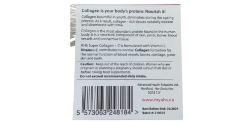 AHS Super Collagen Plus C Tablets - Pack of 250 Tablets (Also 120 + 90 Counts) 3 Sizes! 6000MG PER AHS Au supplements