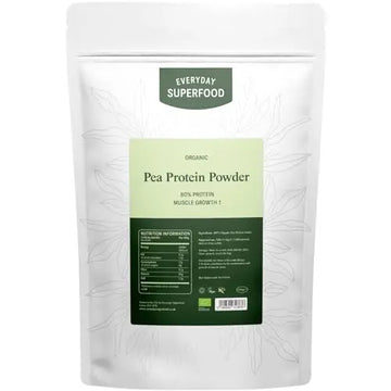 Everyday Superfood Organic Pea Protein Powder 1.8kg, 80% Protein, Unflavoured, Vegan & Kosher Everyday Superfood Au supplements