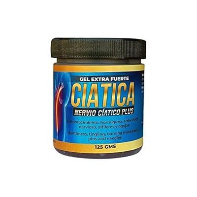 Set con Suplemento Ciatico Tratamiento Nervio Plus 60 Capsulas + Gel Extra Fuerte Ciatica 250 grs. Natural de Mexico/Entumecimiento, Hormigueo, Ardor, Dolor Nervioso, Alfileres o Agujas. (2) Generic Au supplements
