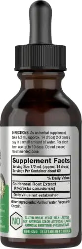 Goldenseal Root Extract Liquid | 1 fl oz Tincture | Super Concentrated | Alcohol Free Horbäach Au supplements