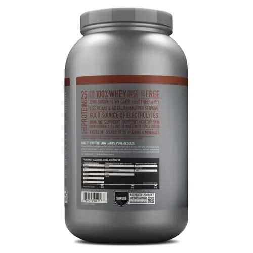 Isopure Dutch Chocolate Whey Isolate Protein Powder with Vitamin C & Zinc for Immune Isopure Au supplements