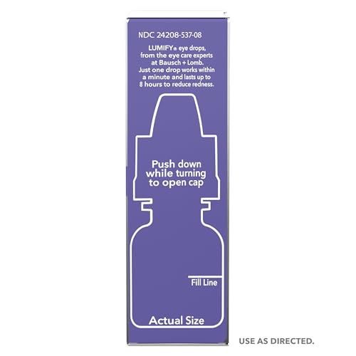 LUMIFY Eye Drops for Red Eyes, Redness Reliever for Brighter Looking Eyes, Works in 1 Minute & Lasts Up to 8 Hours, Eye Drops, 0.17 Fl Oz (5 mL) LUMIFY Au supplements