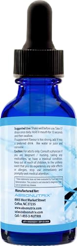 Absonutrix Berberine Supplement 600 mg, 4 Fl Oz Large Bottle, Healthy Weight Loss Support Absonutrix Au supplements