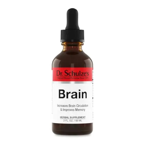 Brain Formula 2 oz. - Vegan and Wild-Harvested | Stimulates Circulation and and Improved Dr. Schulze's Au supplements
