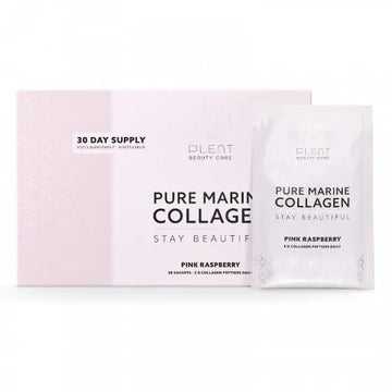 Plent Pure Marine Collagen Pink Raspberry - Stay Beautiful - 5G Collagen Peptides Daily - 30 Sachets Plent Au supplements
