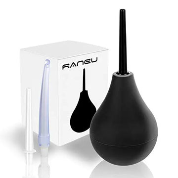 RANEU Enema Bulb Douche Enema Kit for Women & Men with 3 Nozzles (Black, 4 Piece Set) RANEU Au supplements