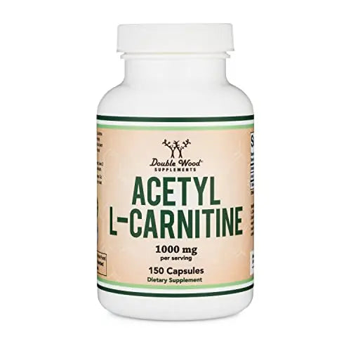 Acetyl L-Carnitine 1,000mg Per Serving, 150 Capsules (ALCAR for Brain Function Support Double Wood Supplements Au supplements