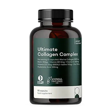 Ultimate Collagen Capsules Complex - High Strength 2500mg Supplement - 16 Nutrients for Healthy Joints Skin Hair Project Nutrition Au supplements