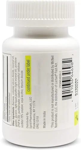 ValuMeds Fast Acting Dairy Relief Lactose Enzymes, 120 Softgels, Help Prevent Gas ValuMeds Au supplements