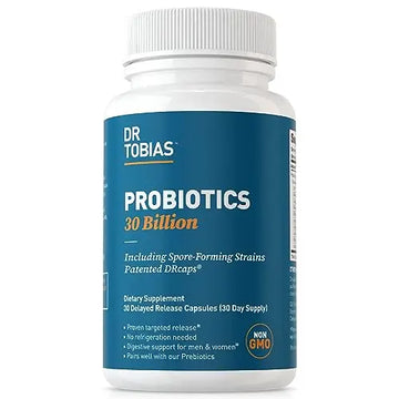 Dr. Tobias Probiotics 30 Billion, 10 Strains, 30 Billion CFU's, Targeted Release Probiotics Dr. Tobias Au supplements