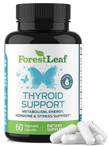 Thyroid Support for Women and Men with Iodine - Energy, 60 Vegetarian ForestLeaf Au supplements
