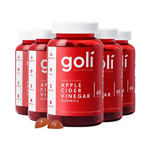 Goli Nutritional Supplement, Apple Cider Vinegar Gummy Vitamins - 300 Count - Vitamins B Goli Au supplements