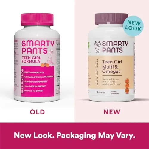 SmartyPants Teen Girl Multivitamin Gummies: Omega 3 Fish Oil (EPA/DHA), Vitamin D3 SmartyPants Au supplements