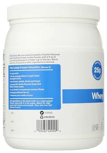 365 by Whole Foods Market, Vanilla Whey Protein Isolate, 15.9 Ounce 365 by Whole Foods Market Au supplements