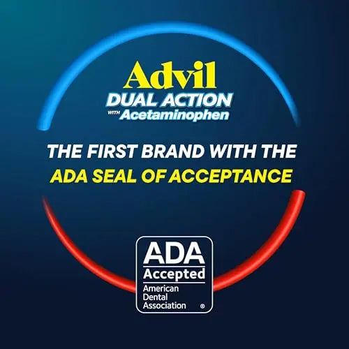 Advil Dual Action With Acetaminophen And Ibuprofen (2 Dose Equivalent) For 8 Hour Pain Relief, Coated 144 Ct Caplets And 2 Ct. Sample Of Advil PM Advil Au supplements