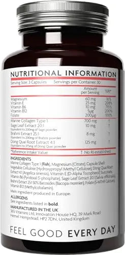 Premium Advanced Collagen Capsules for Menopause and Perimenopause – Collagen V Vitamini Au supplements