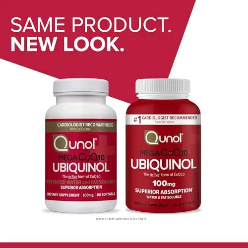 Qunol Ubiquinol CoQ10 100mg Softgels, Qunol Mega Ubiquinol 100mg - Superior Absorpti Qunol Au supplements